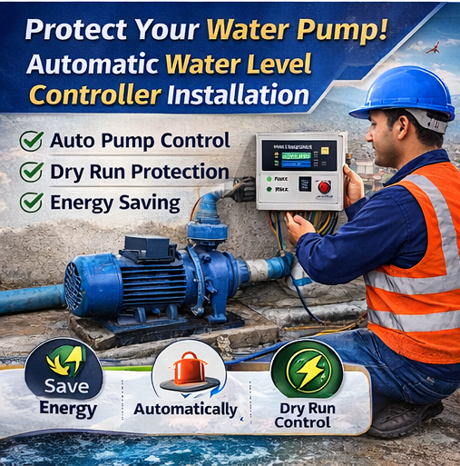 Automatic Water Pump Controller Installation Kathmandu